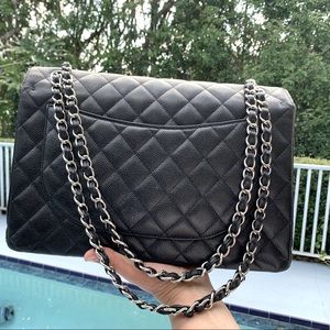 Chanel black Maxi Double Flap